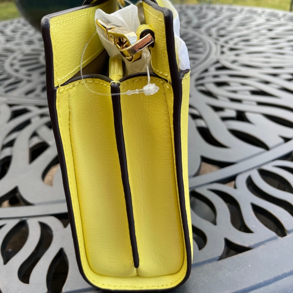 NWT Michael Kors Sunshine Yellow crossbody - Picture 7 of 16